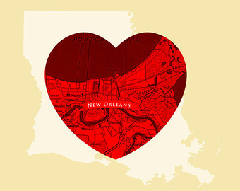 new orleans heart map