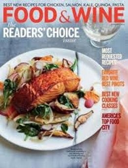 food and wine magazine january 2014