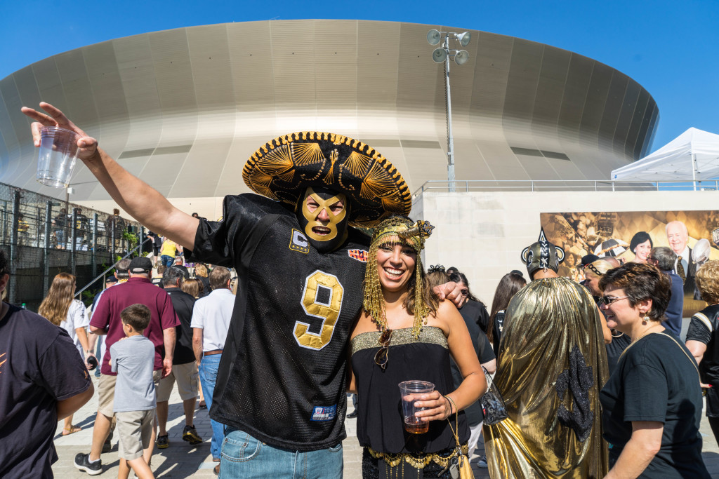 Saints Fans in Costume