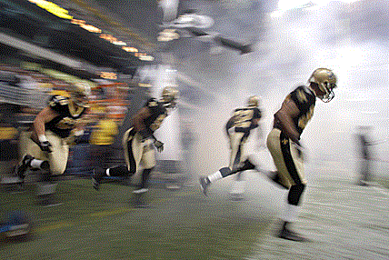 The New Orleans Saints  took the field against the Detroit Lions at the Alamodome in San Antonio, TX.