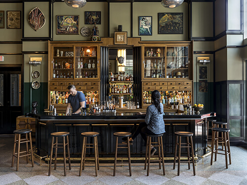 The lobby at the Ace Hotel. (Photo by Fran Parente via Ace Hotel New Orleans' Website)