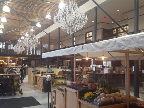 Dryades Public Market features fresh produce, hand-cut and ground meats, a bakery, a bar, and more. (Photo courtesy of Dryades Public Market)