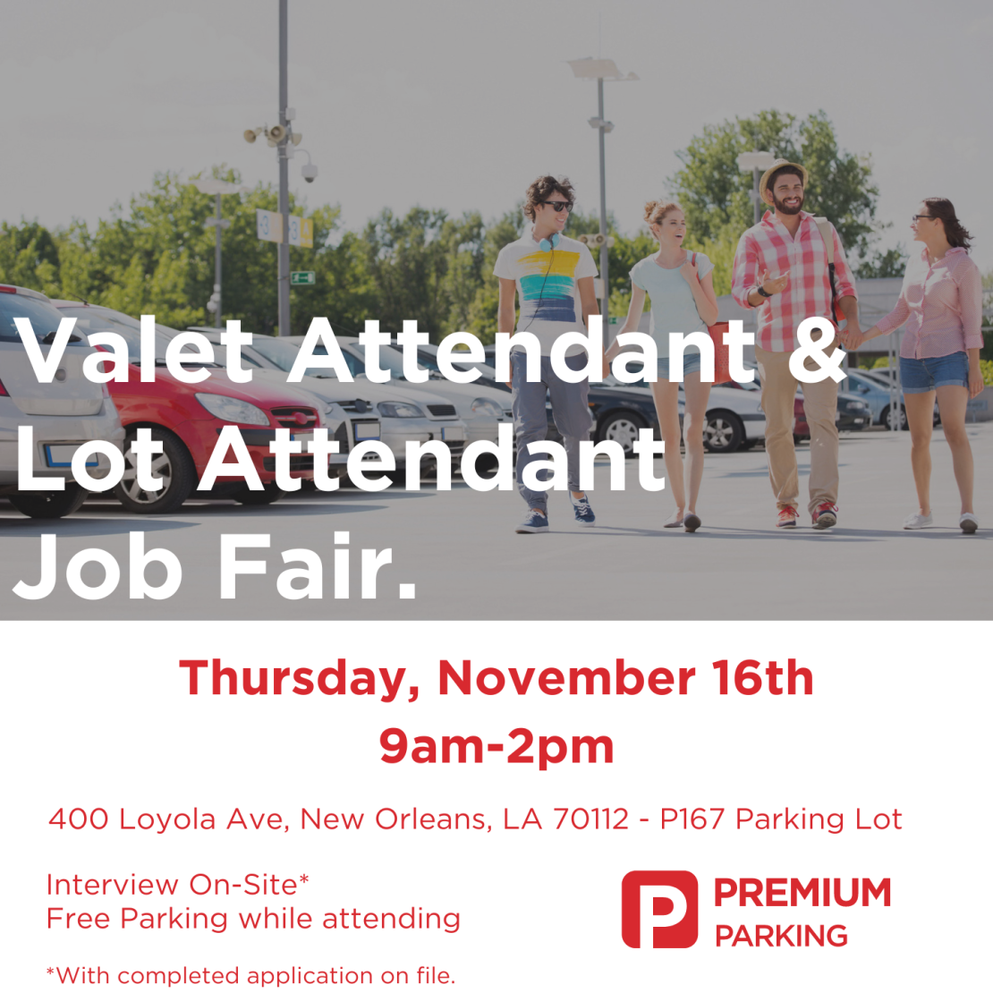 Premium Parking Job Fair New Orleans and Company